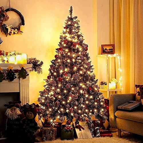 Umjetno božićno drvce, PVC zeleno božićno drvce, umjetno drvo s 554 savjeta i jakim metalnim postoljem s čvrstim metalnim