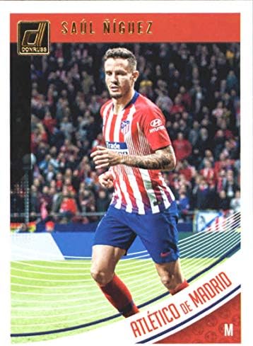 2018-19 Donruss 47 Saul Niguez Atletico de Madrid Soccer Trading Card