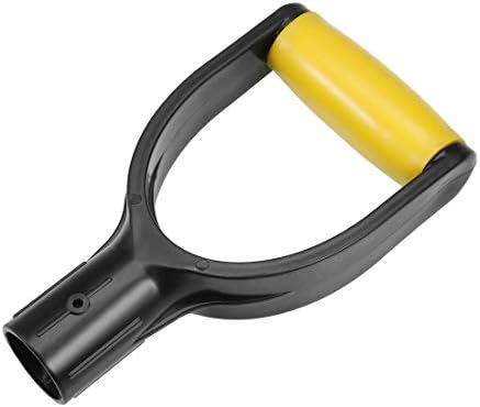lopata u obliku ručke u obliku ručke, unutarnji promjer 32 mm PVC za kopanje, grablje u žutoj boji