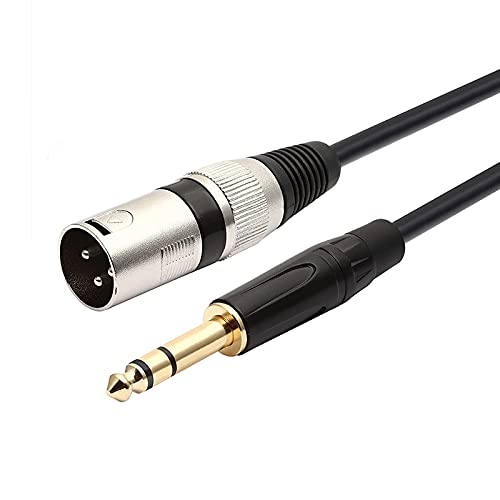 Oluote 6,35 mm do xlr muški uravnoteženi signal međusobno povezan kabel, TRS muški do xlr kabel