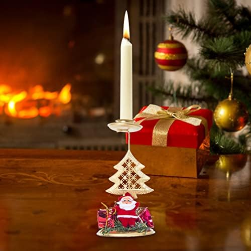 2022 Božićni ukrasi za svijećnjake od kovanog željeza božićne svijeće dekoracija stola ukrasi za svijećnjake prevelike božićne