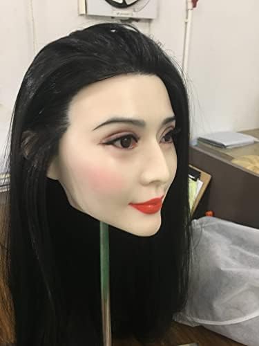 Loersss silikonska glava lutke, napredna transplantacija ili perika, šminke za silikonske lutke, životna ženska glava s jednom