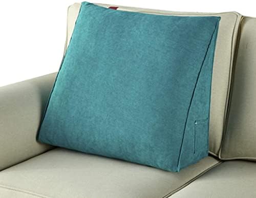CXSMKP Čitanje jastuka Trokutasti mekani jastuk za naslovnicu, jastuk za vrat u obliku klina, džepovi, uklonjiva podrška