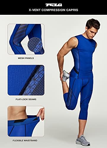 Muške kompresijske hlače od 3/4, hlače za vježbanje za trčanje, sportske tajice, donji sloj za jogu u teretani