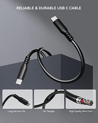 Lululook Mini USB C punjač, ​​67W USB-C adapter za punjač Blok Blok Type C Brzi zidni punjač za MacBook Pro/Air M2/M1, Galaxy