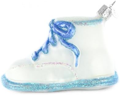 Stari svijet božićni ukras dječja cipela plavi ukras