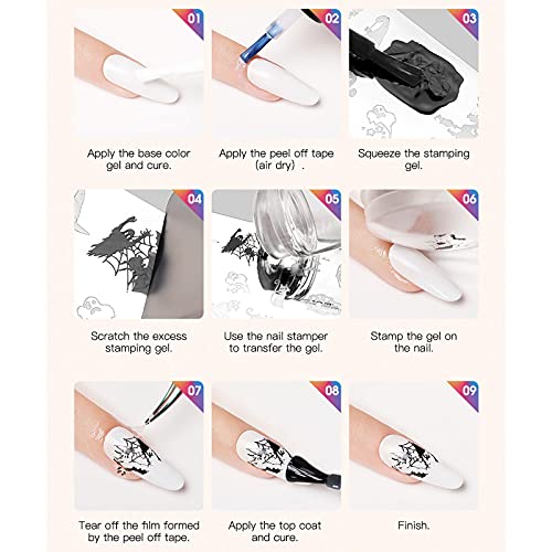 Zitiany predloške za umjetnost noktiju utisnute manikure nokat stamper šablona napušta cvijeće životinje za žene djevojke