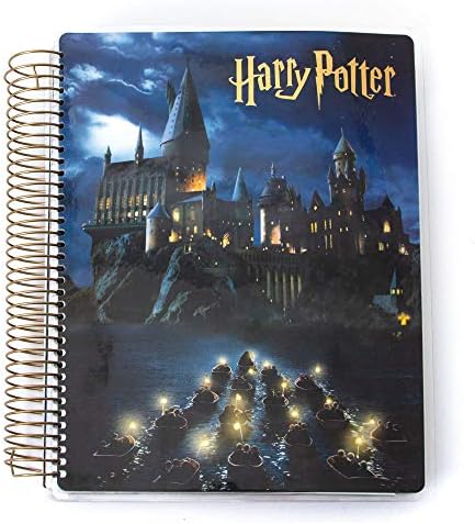 Produkcije papira Harry Potter, 12 mjeseci, nedatirani 9,5 planer s naljepnicama za mjesec i događanja - Cvjetni Crest Crest