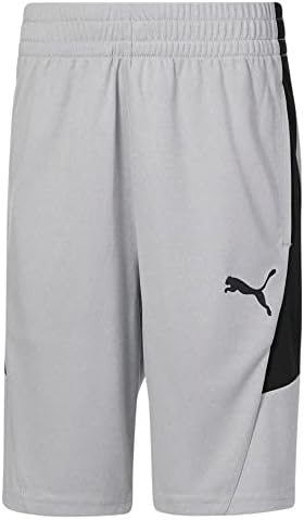 Puma Kids Boys Core Pack Interlock Shorts - Atletic Casual Comfort Technology - Grey