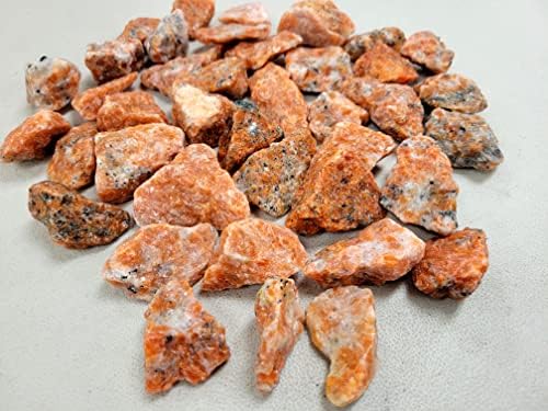 Kristali narančastog kalcita od 1/2 kilograma-grubo narančasto kalcitno kamenje na veliko-sirovo prirodno kamenje i kristali-kamenje