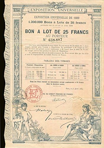 Svjetska izložba-obveznica od 25 franaka