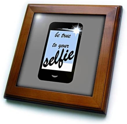 3Drose Budite vjerni svojim aplikacijama za fotografije Selfie pametnih telefona - uokvirene pločice