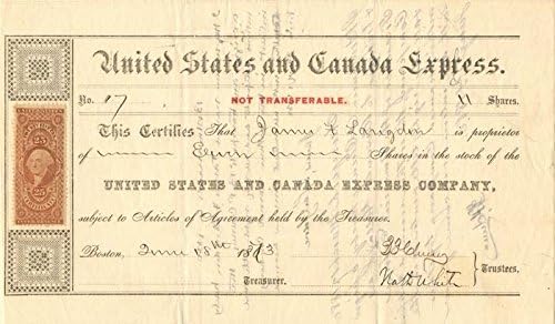 Ekspres Sjedinjenih Država i Kanade koji je potpisao B. P. Chaini