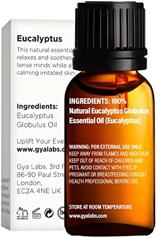 Lavandinsko ulje i ulje eukaliptus - GYA laboratorij za napetost za ublažavanje glavobolja - čisti terapijski stupanj