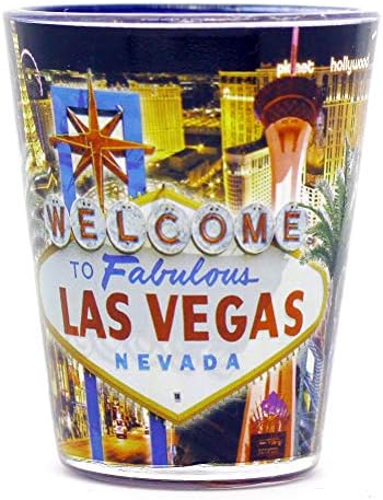 Las Vegas, Nevada, crno-plava čaša za kolaž
