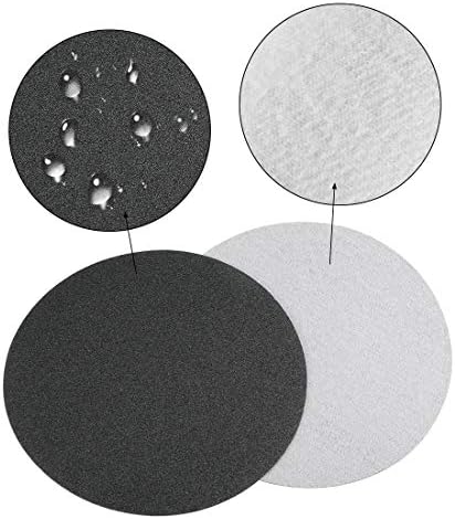 6-inčni brusni disk s kukama i petljama od mokrog / suhog silicij karbida granulacije 100/120/150 u rasponu od 9 komada.