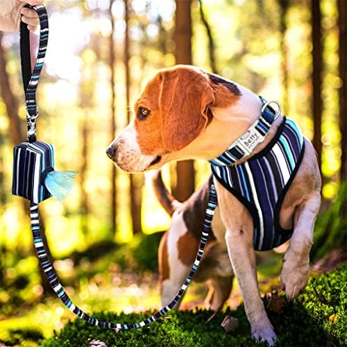Generički 4pcs/lot prilagođeni najlonski dog ovratnika uzicanja kabelska vreća set Personalizirani pseći ovratnici za kućne
