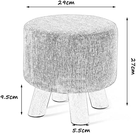 Generička jednostavna stolica, lanena mala stolica kreativna promjena cipela meka i udobna dnevna soba domaćinstvo-nogač