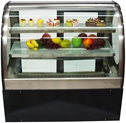 TechTongda Countertop prikaz hladnjaka torta izložbeni zaslon za hlađenje kućište Komercijalni pekarski ormar 220V s bijelim