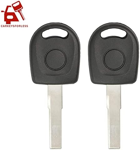 2 kompleta zamjenskih ključeva za automobil s transponder čipom za paljenje za neke automobile od 2000. do 2006. godine