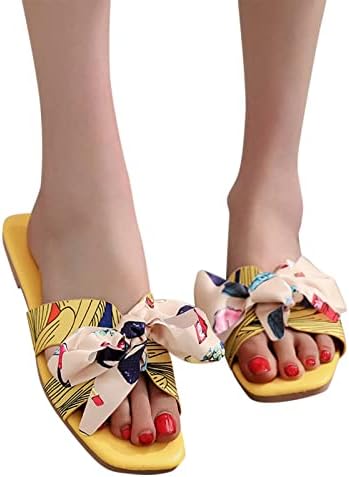 Ženske papuče veličine 6 životinjski tiskani ležerni proljetni ljetni sandale Bohemske pete i ravna plaža modni luk ženski