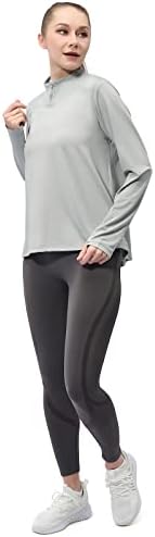 Sanifer žene UPF 50+ košulje dugih rukava 1/4 ZIP pulover zaštita od sunca za zaštitu od sunca Prozračni trening planinarske