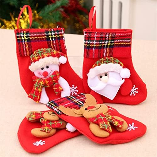Mysgyh Yangping- 4PC/Set božićne čarape čarape poklon torba Viseći pokloni Pokloni čarape Svečane zabave BMZdsdzs-1