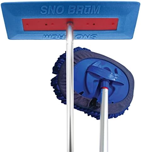 Snobrum 365 - uklanjanje snijega za automobile i kamione s glavom za čišćenje mikrovlakana za čišćenje - četkica za čišćenje