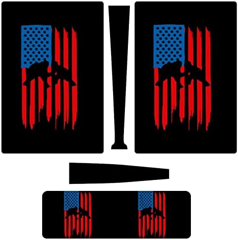 Hrvanje američka zastava 3pcs naljepnica za cijelo tijelo Naslovnica naljepnica za 95-u za konzolu i kontroler 95