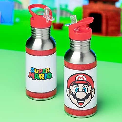 Paladone Super Mario Metalna slamna boca s vodom, jedna veličina, višebojna
