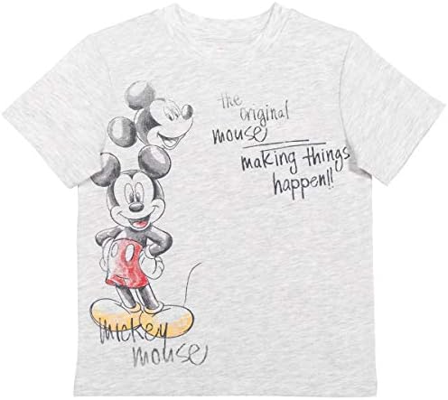 Disney Mickey Mouse Boys French Terry majica i kratke hlače Set siva/zobena kaša