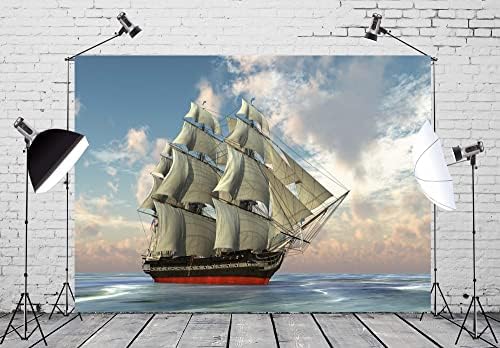 Loccor 9x6ft tkanina za brodove za krstarenje brodom na karipskom oceanu pejzaž pozadina tapiserija fantazija ukras za rođendansku
