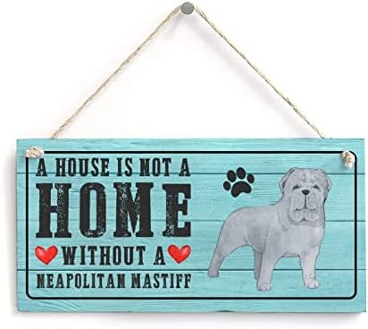 Pastirski pse Wood Sinksesni citat Kuća nije dom bez psećeg ljubavnika za životinje na znaku seoska kuća Moderna kućna vrata