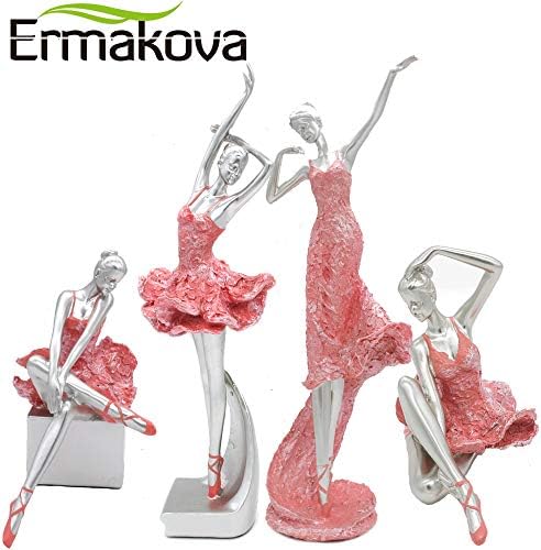 Zamtac 4 graciozna balerina plesačica djevojka balerina plesačica Lady figurine dekor -