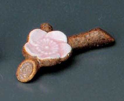 Shigaraki-šljiva ružičasti stalak za japanske porculanske štapiće jiki
