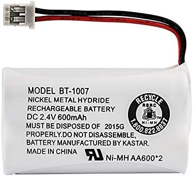 Uniden bbty0651101 Model BT1007 nikl-cadmium punjivi bežični telefon baterija, DC 2.4V 500mah