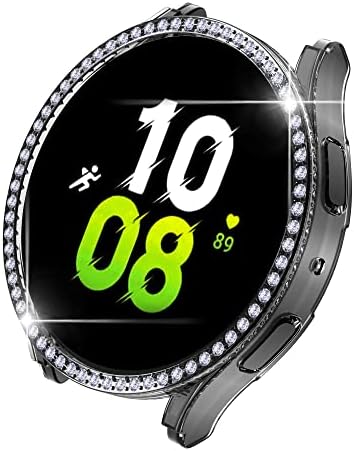 Kompatibilno za Samsung Galaxy Watch 5 40 mm dijamantni PC PLATKE BUMPER SLUČAJKI KLING KRISTALNI DIAMMISI SINY SINY Slitter