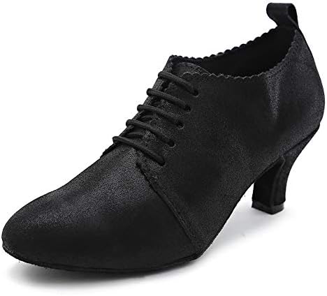 Hiposeus latino plesne cipele za žene sa zatvorenim prstima čipka u Up Ballroom latino salsa tango plesna vježba cipele s