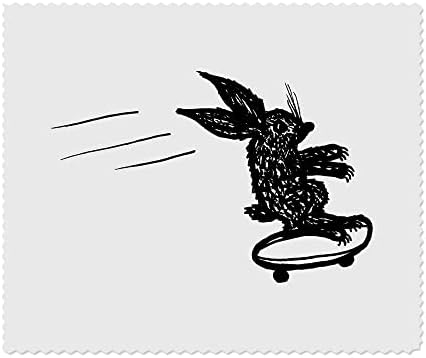 Azeeda 2 x 'Skateboarding Rabbit' Objektiv/naočale za čišćenje krpa