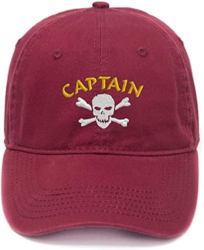 Lyprerazy Men bejzbolska kapica Pirate Kapetan Empoidery Hat Pamuk vezeni casual bejzbol kape