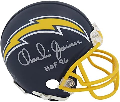 Charlie Joiner potpisao je ugovor s Los Angeles Chargersima za povratnu Mini kacigu ' 96-NFL Mini kacige s autogramima